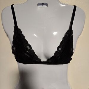 Elegant Black Lace Bralette, 24A, NWOT